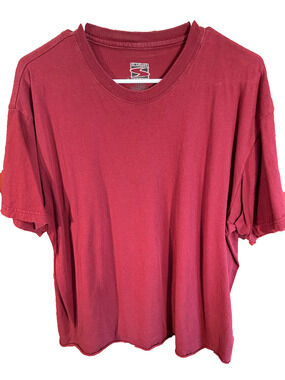 Simply For Sports Men's XL Red Crewneck Short Sleeve Cotton T-Shirt